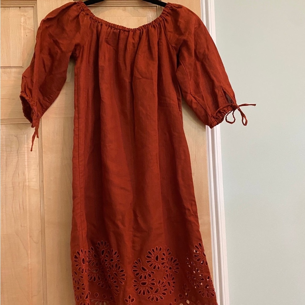 J Crew Linen Shift Dress - Picture 4 of 5